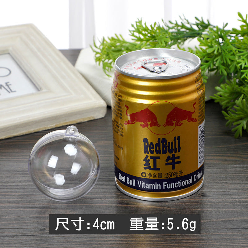 Wholesale 5pcs Christmas Candy Storage High Transparent Ball DIY Plastic Transparent Window Decoration Transparent Hanging Ball Storage